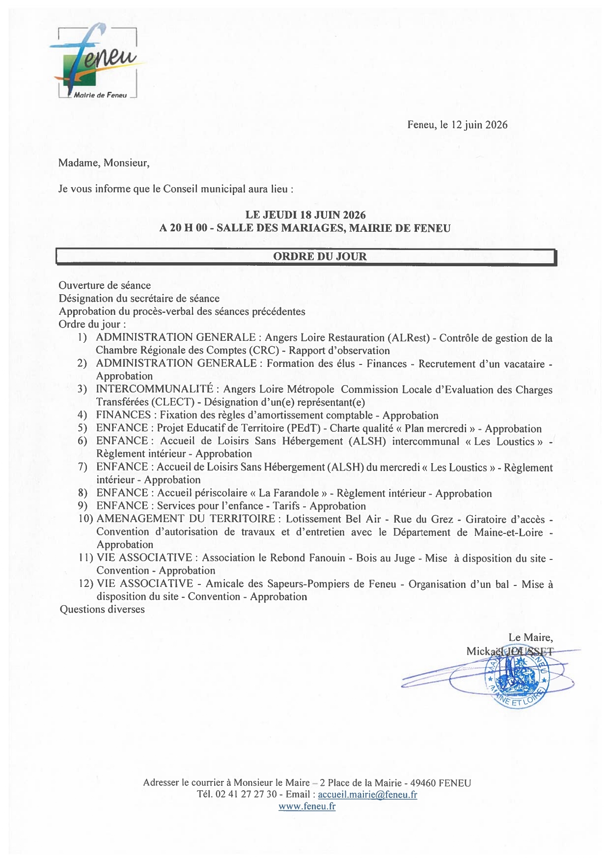 OJ du CM DU 18 JUIN