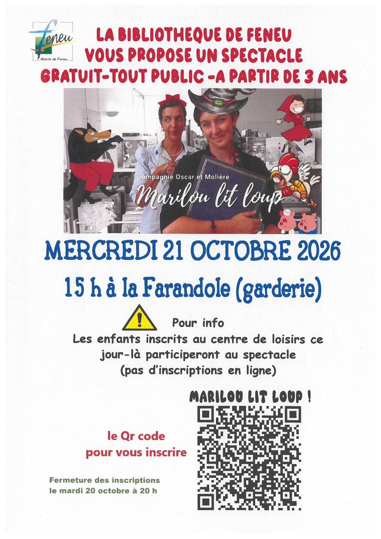 Marilou lit loup